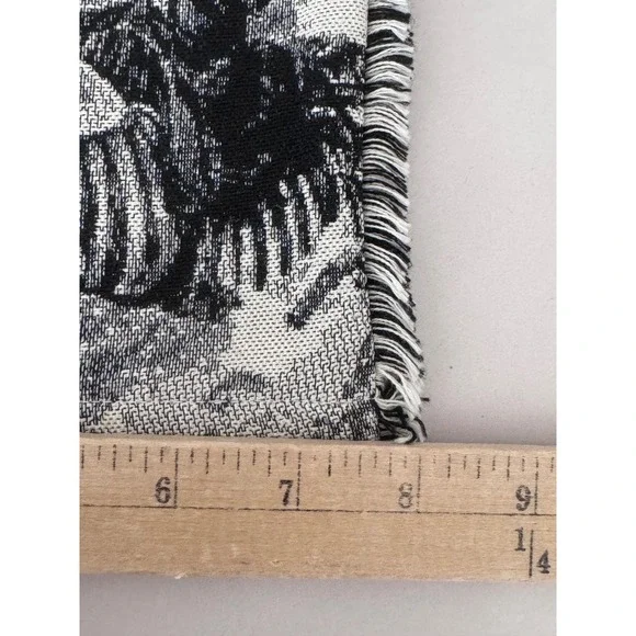 Rebel Vengeance Skull Skeleton floral cargo Tapestry Pants sz 32 gothic punk - Picture 9 of 9